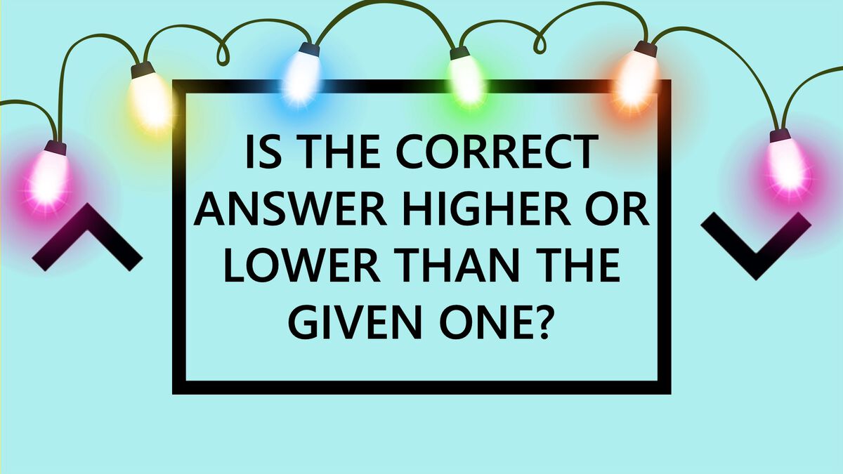Higher or Lower Christmas Edition image number null